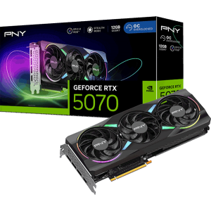 Відеокарта PNY GeForce RTX 5070 ARGB EPIC-X RGB Overclocked Triple (VCG507012TFXXPB1-O)