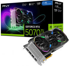 Відеокарта PNY GeForce RTX 5070 Ti ARGB EPIC-X Overclocked Triple Fan GPU (VCG5070T16TFXXPB1-O)
