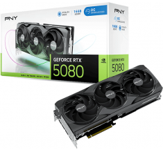 Відеокарта PNY GeForce RTX 5080 Overclocked Triple Fan GPU (VCG508016TFXPB1-O)