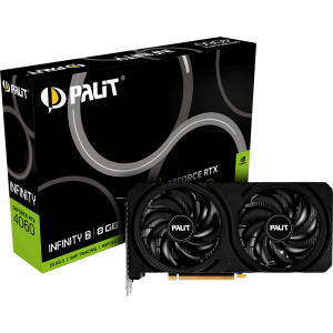 Відеокарта Palit GeForce RTX 4060 Infinity 2 8GB (NE64060019P1-1070L)