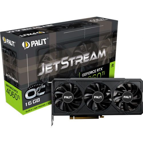 Відеокарта Palit GeForce RTX 4060 Ti JetStream OC 16GB (NE6406TU19T1-1061J)