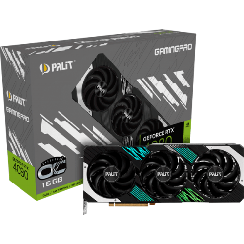 Відеокарта Palit GeForce RTX 4080 GamingPro OC 16GB (NED4080T19T2-1032A)