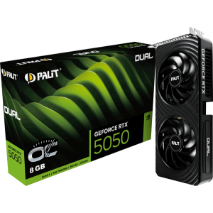 Відеокарта Palit GeForce RTX 5050 Dual OC 8GB (NE65050S19P1-GB2070D)