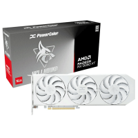 Видеокарта PowerColor Hellhound Spectral White AMD Radeon RX 9060 XT 16GB GDDR6 (RX9060XT 16G-L/OC/WHITE)
