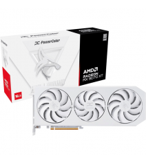 Відеокарта PowerColor Hellhound Spectral White AMD Radeon RX 9070 XT 16GB GDDR6 (RX9070XT 16G-L/OC/WHITE)