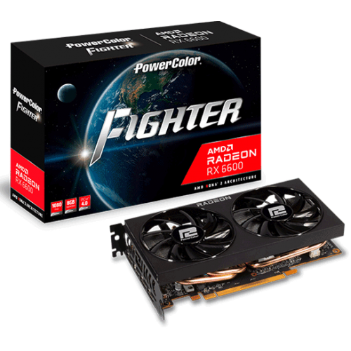 Відеокарта PowerColor Radeon RX 6600 Fighter (AXRX 6600 8GBD6-3DH)