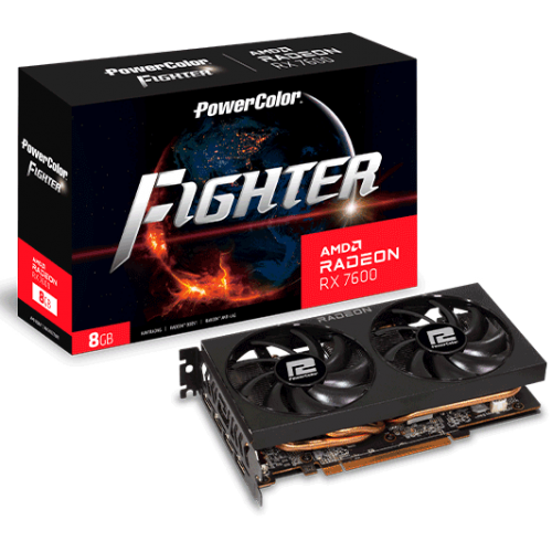 Відеокарта PowerColor Radeon RX 7600 Fighter (RX 7600 8G-F)