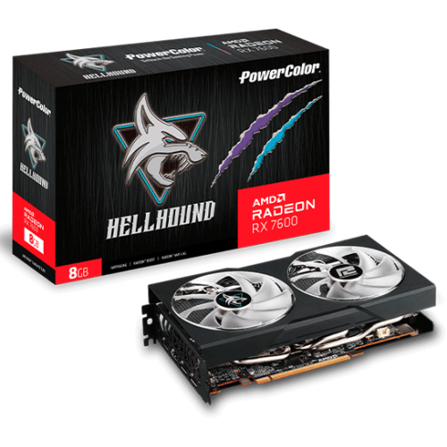 Відеокарта PowerColor Radeon RX 7600 Hellhound (RX 7600 8G-L/OC)