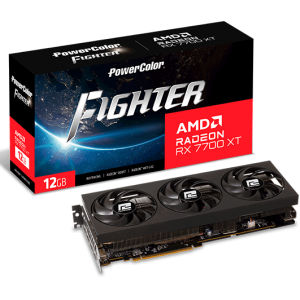 Відеокарта PowerColor Radeon RX 7700 XT 12GB Fighter (RX 7700 XT 12G-F/OC)