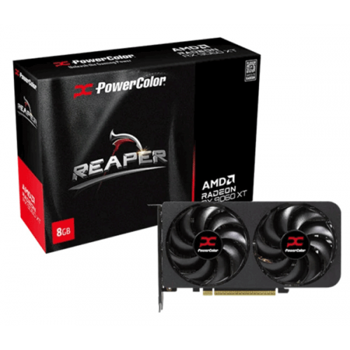 Видеокарта PowerColor Reaper AMD Radeon RX 9060 XT 8GB GDDR6 (RX9060XT 8G-A) Видеокарта PowerColor Reaper AMD Radeon RX 9060 XT 8GB GDDR6 (RX9060XT 8G-A)