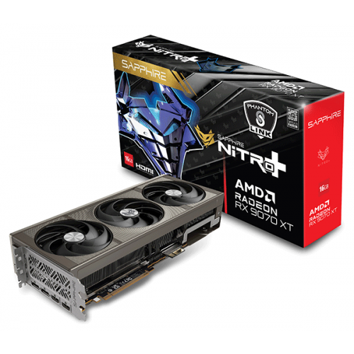 Відеокарта Sapphire NITRO+ AMD Radeon RX 9070 XT OC PhantomLink Edition GPU (11348-08-20G) Відеокарта Sapphire NITRO+ AMD Radeon RX 9070 XT OC PhantomLink Edition GPU (11348-08-20G)