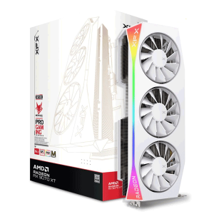 Відеокарта XFX Mercury AMD Radeon RX 9070XT OC White Magnetic Air Edition RGB (RX-97TMARGW9)