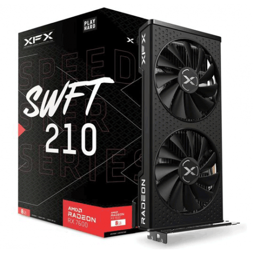 Відеокарта XFX AMD Radeon RX 7600 Speedster SWFT 210 Core Edition (RX-76PSWFTFY)