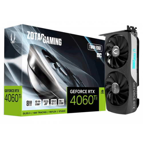 Відеокарта ZOTAC GeForce RTX 4060 Ti 8Gb Twin Edge OC (ZT-D40610H-10M)