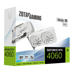 Відеокарта ZOTAC GeForce RTX 4060 8Gb Twin Edge OC White Edition (ZT-D40600Q-10M)