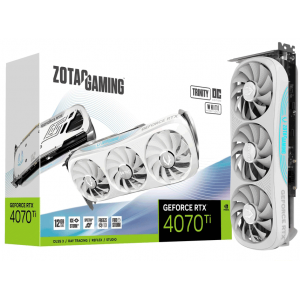 Відеокарта ZOTAC GeForce RTX 4070 Ti Trinity OC White Edition (ZT-D40710Q-10P)