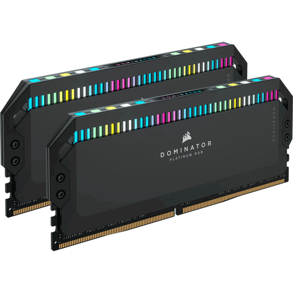 Модуль пам’яті Corsair Dominator Platinum RGB black 32GB (2x16) DDR5 6400 MHz (CMT32GX5M2B6400C32)
