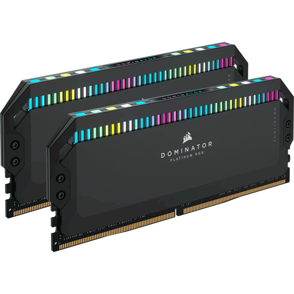 Модуль пам’яті Corsair Dominator Platinum RGB black 32GB (2x16) DDR5 6000 MHz (CMT32GX5M2B6000C30)