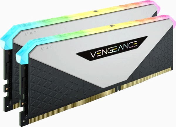 Модуль пам’яті Corsair Vengeance RGB RT WHITE 32GB(2x16) DDR4 3600MHz (CMN32GX4M2Z3600C18W)