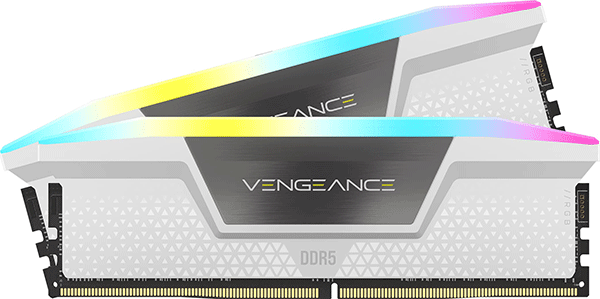 Модуль пам’яті Corsair Vengeance RGB White 32GB (2x16) DDR5 6000 MHz (CMH32GX5M2E6000C36W)