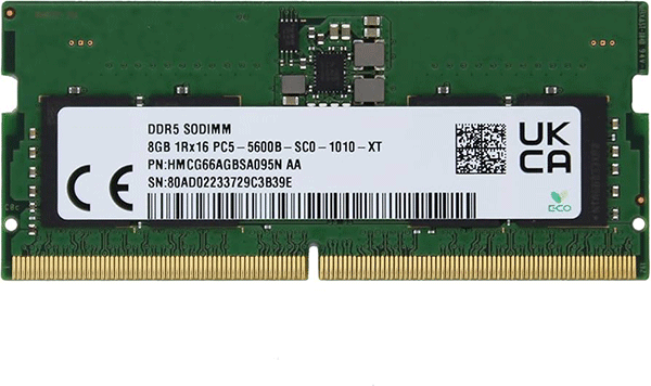 Модуль пам’яті Hynix SODIMM 8GB (1x8) DDR5 5600 MHz (HMCG66AGBSA095N)