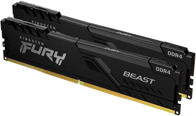Модуль пам’яті Kingston Fury Beast Black 64Gb (2x32) DDR4 3600 MHz (KF436C18BBK2/64)