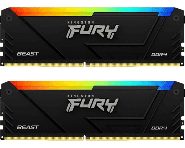 Модуль пам’яті Kingston Fury  Beast RGB 64Gb (2x32) DDR4 3200 MHz (KF432C16BB2AK2/64)