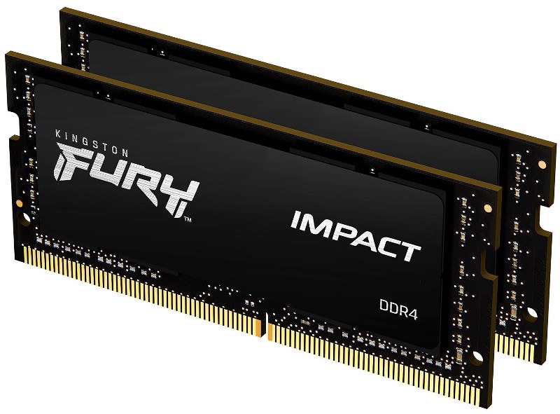 Модуль пам’яті Kingston Fury Impact SODIMM 32GB (2x16) DDR4 3200MHz (KF432S20IBK2/32)