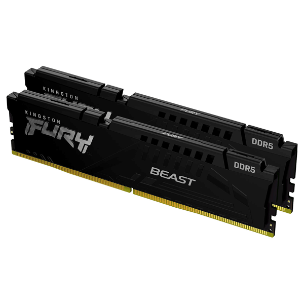 Модуль пам’яті Kingston Fury Beast Black 16GB (2x8) DDR5 5600 MHz AMD EXPO (KF556C36BBEK2-16)