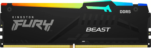 Модуль пам’яті Kingston Fury Beast RGB 16GB (1x16) DDR5 5600 MHz AMD EXPO (KF556C36BBEA-16)