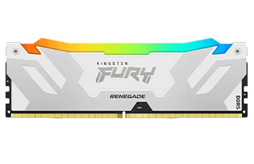 Модуль пам’яті Kingston Fury Renegade White RGB 16GB (1x16) DDR5 8000 MHz (KF580C38RWA-16)