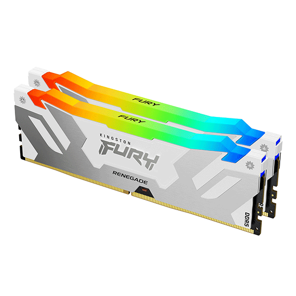 Модуль пам’яті Kingston Fury Renegade White RGB 32GB (2x16) DDR5 6400 MHz (KF564C32RWAK2-32)