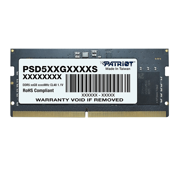 Модуль пам’яті PATRIOT SIGNATURE LINE SODIMM 8GB (1x8) DDR5 5600 MHz (PSD58G560041S)