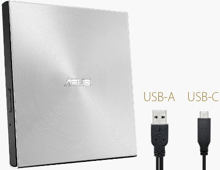 Накопичувач оптичний ASUS SDRW-08U5S-U Silver