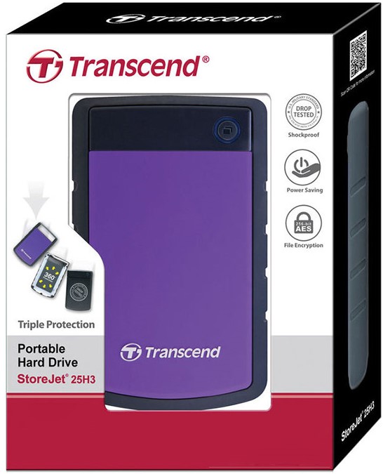 Жорсткий диск Transcend StoreJet 2TB (TS2TSJ25H3P)