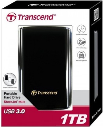Жорсткий диск Transcend StoreJet 25A3 1TB (TS1TSJ25A3K)