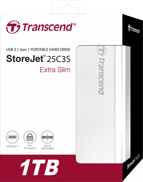 Жорсткий диск Transcend StoreJet 25C3S 1TB (TS1TSJ25C3S)