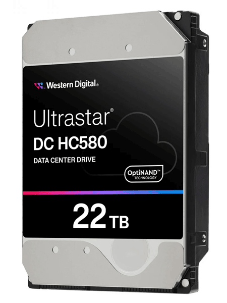 Жорсткий диск Western Digital Ultrastar DC HC580 22TB (WUH722422ALE6L4/ 0F62785)