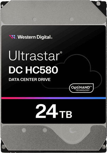 Жорсткий диск Western Digital Ultrastar DC HC580 24TB (WUH722424ALE6L4/ 0F62796)