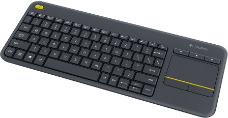 Клавіатура Logitech Wireless Touch Keyboard K400 Plus Black (920-007145)