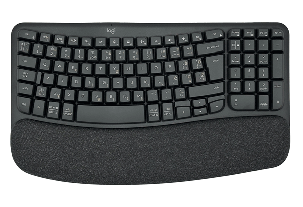 Клавіатура Logitech Wave Keys Wireless Ergonomic Keyboard Graphite (920-012304)