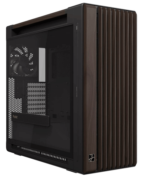 Корпус ASUS ProArt PA602 Walnut Wood Edition, Tempered Glass Panel (90DC00J0-B09030)