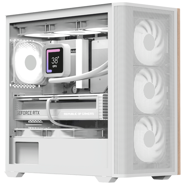 Корпус Aerocool D301A-G-WT-v2 (ACCS-DS03043.21)