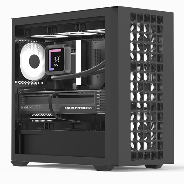 Корпус Aerocool D302A-G-BK-v1 (ACCS-DS04043.11)