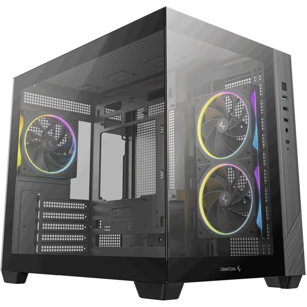 Корпус Deepcool CG330 3F Black (R-CG330-BKNGM3-G)