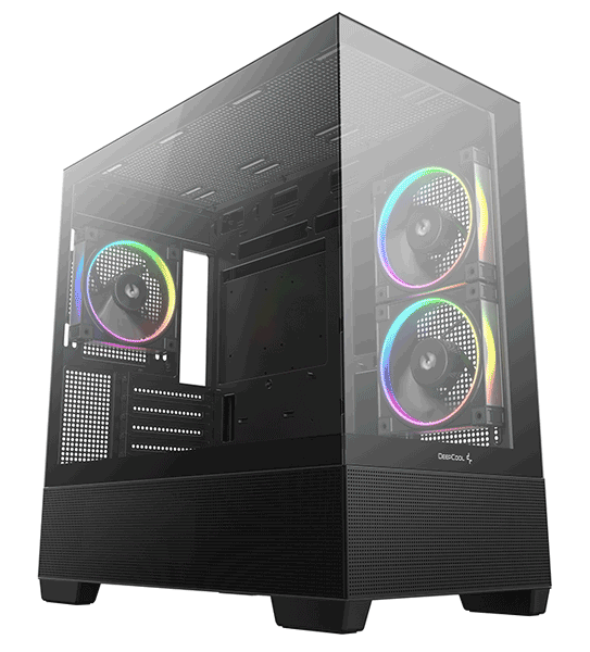 Корпус Deepcool CG380 3F Black (R-CG380-BKAGM3-G) Корпус Deepcool CG380 3F Black (R-CG380-BKAGM3-G)