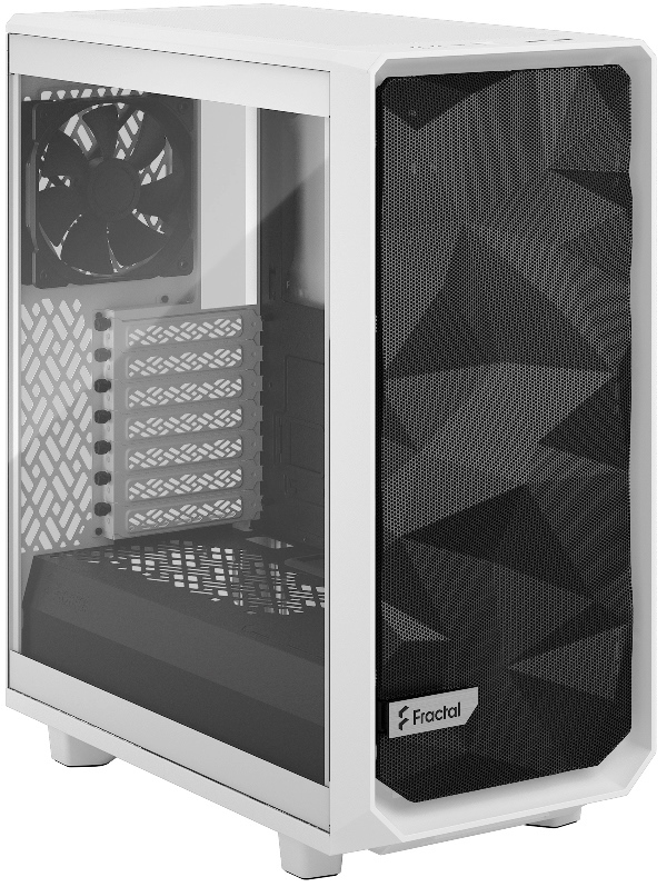 Корпус Fractal Design Meshify 2 Compact Lite White Tempered Glass (FD-C-MEL2C-04)