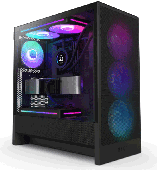 Корпус NZXT H5 Flow RGB Black (CC-H52FB-R1)