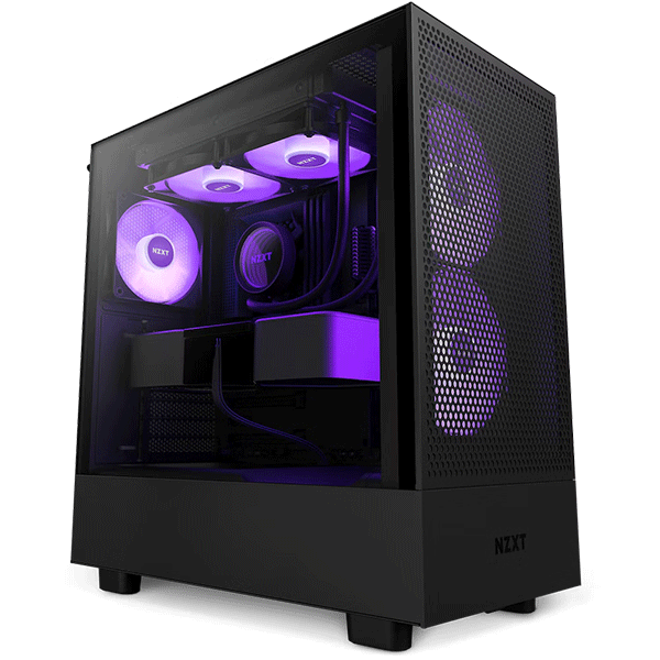 Корпус NZXT H5 Flow RGB Black (C-H51FB-R1)