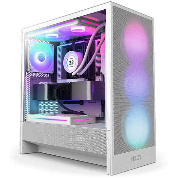 Корпус NZXT H5 Flow RGB White (CC-H52FW-R1)